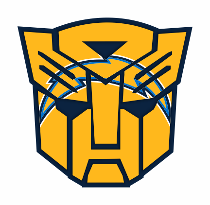 Autobots Los Angeles Chargers logo iron on paper